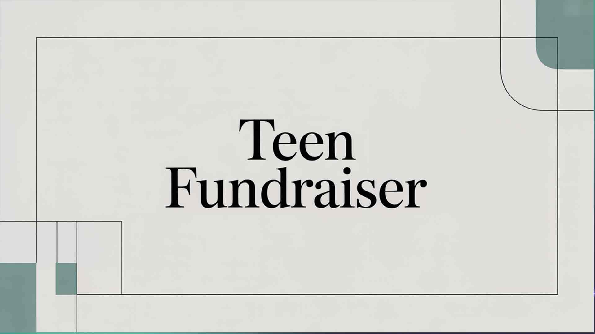 February Teen Fundraiser